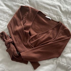 Zara wrap crop top